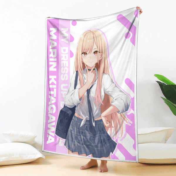 Plaid Marin Kitagawa My Dress-Up Darling Couverture Plaid Polaire Plaid Canapé – Image 2