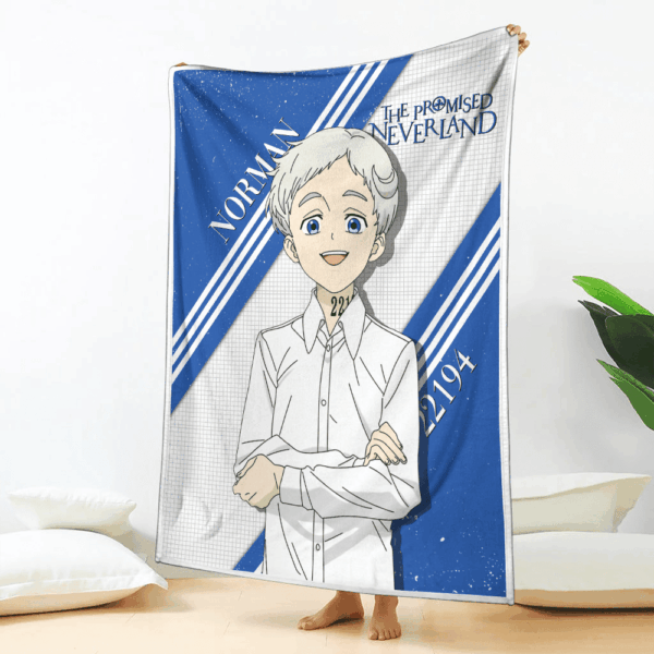 Plaid Norman The Promised Neverland Couverture Plaid Polaire Plaid Canapé – Image 2
