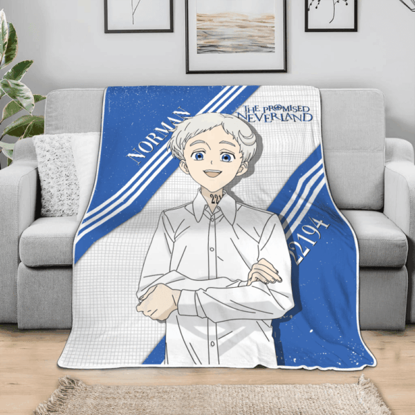 Plaid Norman The Promised Neverland Couverture Plaid Polaire Plaid Canapé – Image 3