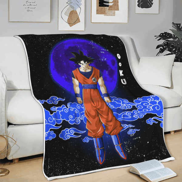 Plaid Goku Dragon Ball DBZ 02 Couverture Plaid Polaire Plaid Canapé – Image 3