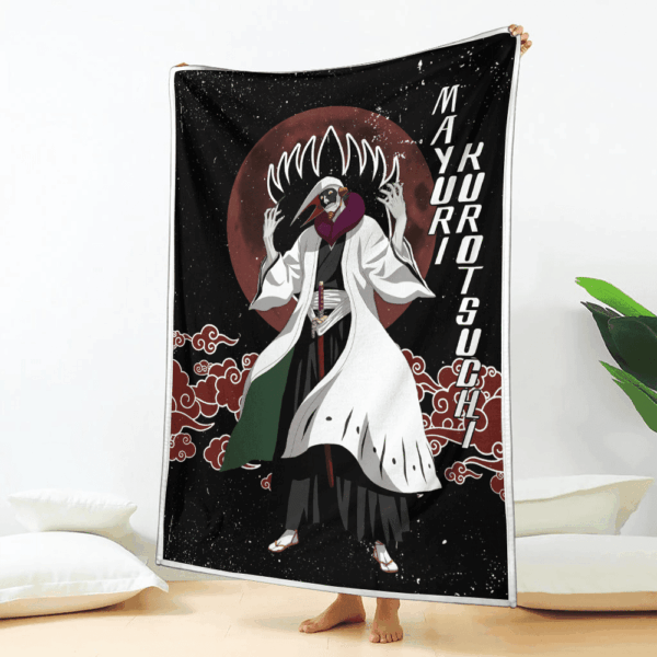 Plaid Mayuri Kurotsuchi Bleach Couverture Plaid Polaire Plaid Canapé – Image 2
