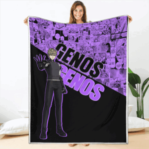 Plaid Genos One Punch Man Couverture Plaid Polaire Plaid Canapé