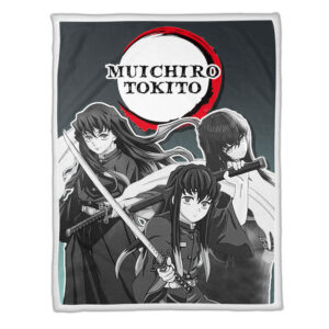 Plaid Muichiro Demon Slayer Couverture Plaid Polaire Plaid Canapé