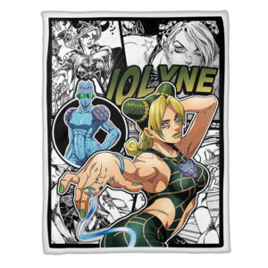 Plaid Jolyne Cujoh JJBA JoJo's bizarre adventure Couverture Plaid Polaire Plaid Canapé