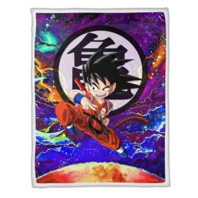 Plaid Goku Kid Dragon Ball DBZ Couverture Plaid Polaire Plaid Canapé