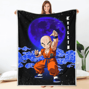Plaid Krilin Dragon Ball DBZ Couverture Plaid Polaire Plaid Canapé