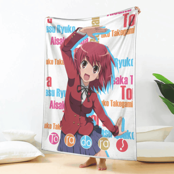 Plaid Minori Kushieda Toradora Couverture Plaid Polaire Plaid Canapé – Image 2
