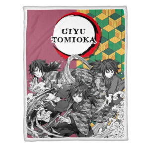 Plaid Giyu Tomioka Demon Slayer Couverture Plaid Polaire Plaid Canapé