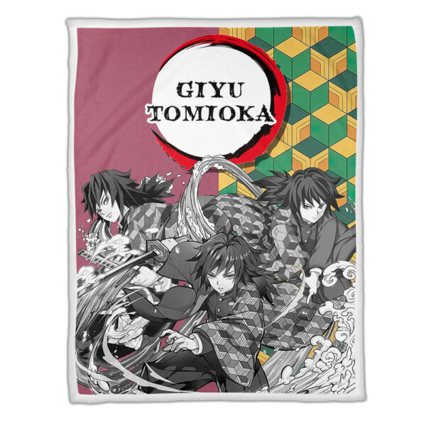 Plaid Giyu Tomioka Demon Slayer Couverture Plaid Polaire Plaid Canapé