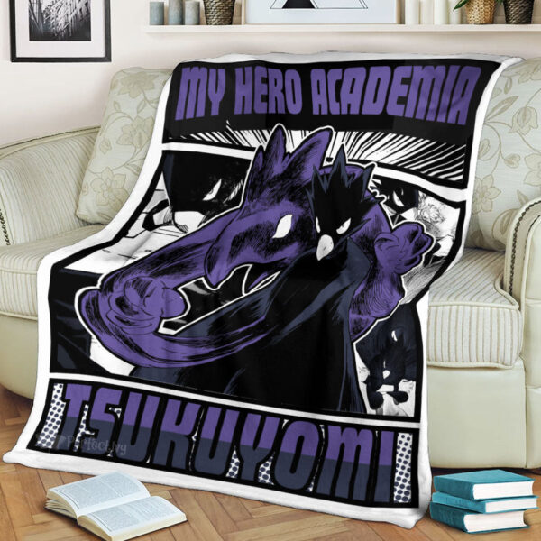 Plaid Fumikage Tokoyami My Hero Academia Couverture Plaid Polaire Plaid Canapé – Image 2