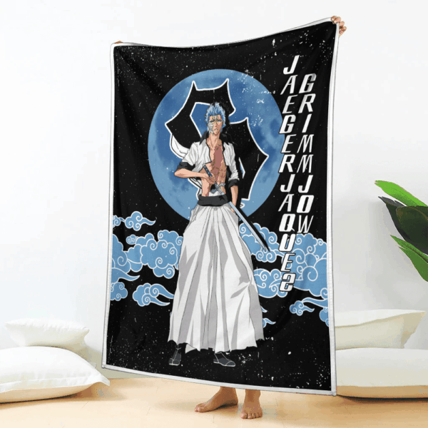 Plaid Jaegerjaquez Grimmjow Bleach Couverture Plaid Polaire Plaid Canapé – Image 2
