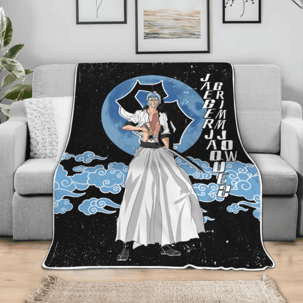 Plaid Jaegerjaquez Grimmjow Bleach Couverture Plaid Polaire Plaid Canapé – Image 3