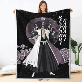 Plaid Kenpachi Zaraki Bleach 02 Couverture Plaid Polaire Plaid Canapé