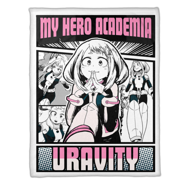 Plaid Ochako Uraraka My Hero Academia Couverture Plaid Polaire Plaid Canapé