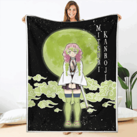 Plaid Mitsuri Kanroji Demon Slayer Couverture Plaid Polaire Plaid Canapé
