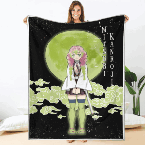 Plaid Mitsuri Kanroji Demon Slayer Couverture Plaid Polaire Plaid Canapé