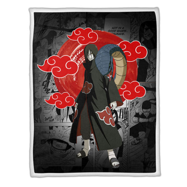 Plaid Orochimaru Akatsuki Naruto Couverture Plaid Polaire Plaid Canapé