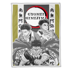 Plaid Gyomei Demon Slayer Couverture Plaid Polaire Plaid Canapé