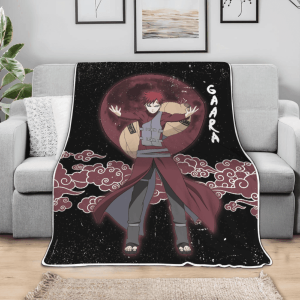 Plaid Gaara Naruto 04 Couverture Plaid Polaire Plaid Canapé – Image 3
