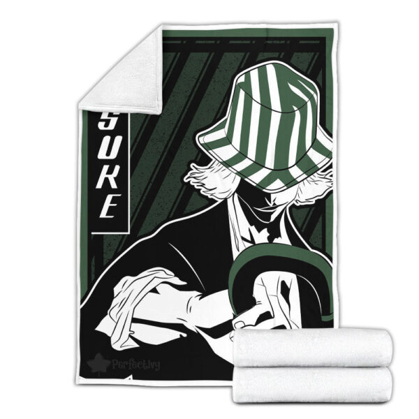 Plaid Kisuke Urahara Bleach 01 Couverture Plaid Polaire Plaid Canapé – Image 3