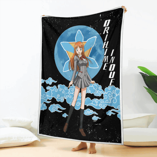 Plaid Orihime Inoue Bleach 02 Couverture Plaid Polaire Plaid Canapé – Image 2