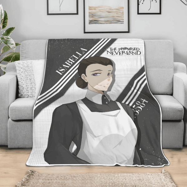 Plaid Isabella The Promised Neverland Couverture Plaid Polaire Plaid Canapé – Image 3