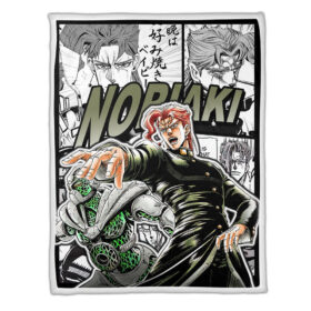 Plaid Kakyoin Noriaki JJBA JoJo’s bizarre adventure Couverture Plaid Polaire Plaid Canapé
