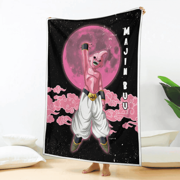 Plaid Majin Buu Dragon Ball DBZ 02 Couverture Plaid Polaire Plaid Canapé – Image 2