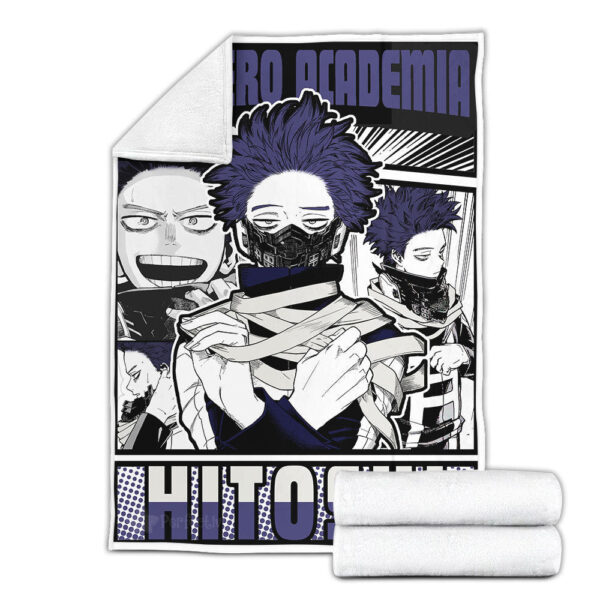 Plaid Hitoshi Shinso My Hero Academia Couverture Plaid Polaire Plaid Canapé – Image 3