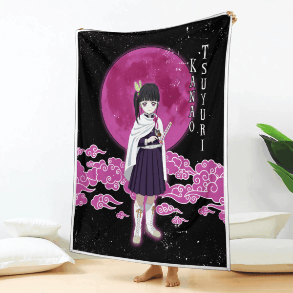Plaid Kanao Tsuyuri Demon Slayer Couverture Plaid Polaire Plaid Canapé – Image 2