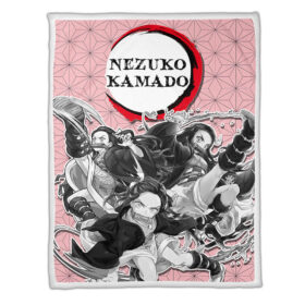 Plaid Nezuko Demon Slayer Couverture Plaid Polaire Plaid Canapé