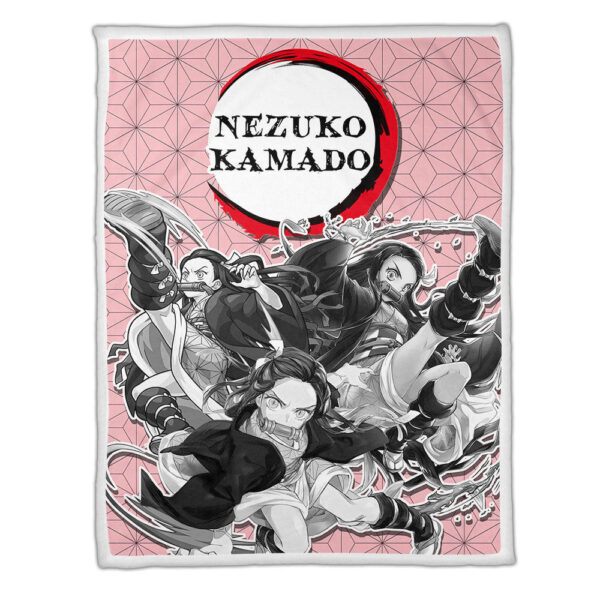 Plaid Nezuko Demon Slayer Couverture Plaid Polaire Plaid Canapé