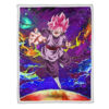 Plaid Goku Black Rose Dragon Ball DBZ 01 Couverture Plaid Polaire Plaid Canapé