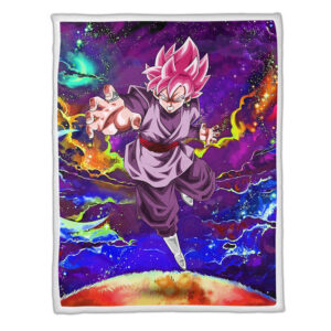 Plaid Goku Black Rose Dragon Ball DBZ 01 Couverture Plaid Polaire Plaid Canapé