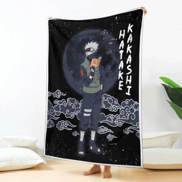Plaid Hatake Kakashi Naruto 02 Couverture Plaid Polaire Plaid Canapé – Image 2