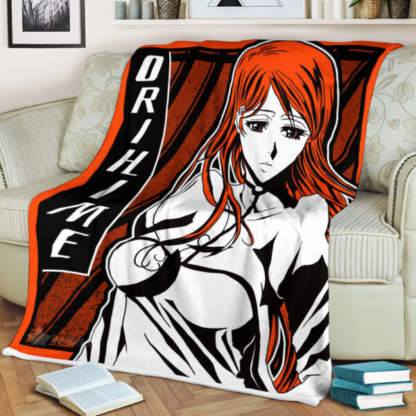 Plaid Orihime Inoue Bleach 01 Couverture Plaid Polaire Plaid Canapé – Image 2