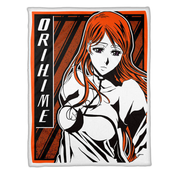 Plaid Orihime Inoue Bleach 01 Couverture Plaid Polaire Plaid Canapé – Image 3
