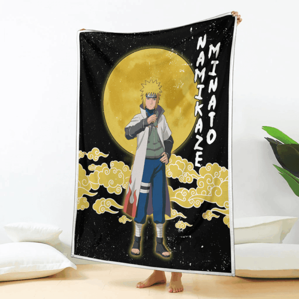 Plaid Namikaze Minato Naruto Couverture Plaid Polaire Plaid Canapé – Image 2