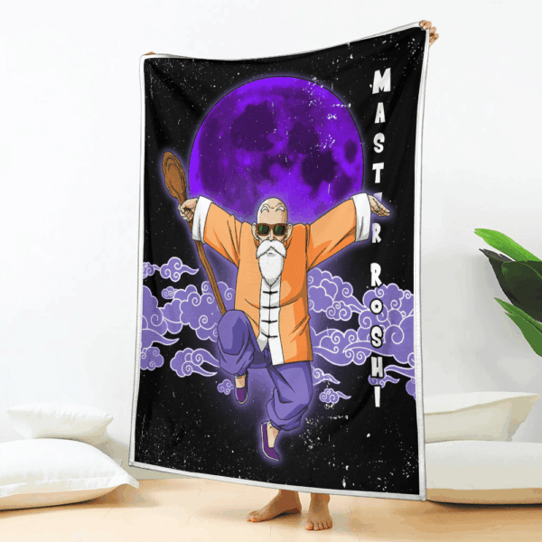 Plaid Maître Roshi Dragon Ball DBZ 02 Couverture Plaid Polaire Plaid Canapé – Image 2