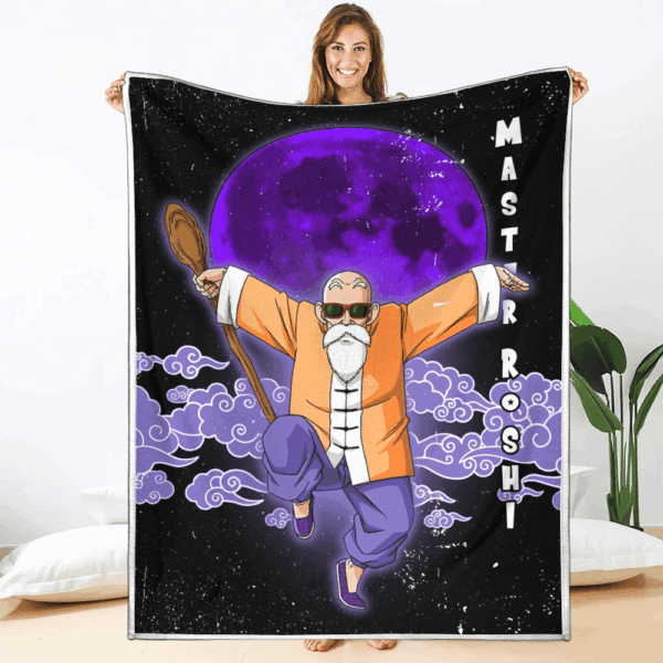 Plaid Maître Roshi Dragon Ball DBZ 02 Couverture Plaid Polaire Plaid Canapé