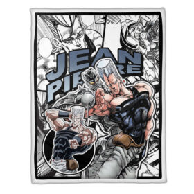 Plaid Jean Pierre Polnareff JJBA JoJo’s bizarre adventure Couverture Plaid Polaire Plaid Canapé