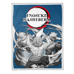 Plaid Inosuke Demon Slayer Couverture Plaid Polaire Plaid Canapé