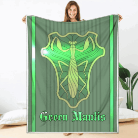 Plaid Green Mantis Magic Knights Black Clover Couverture Plaid Polaire Plaid Canapé