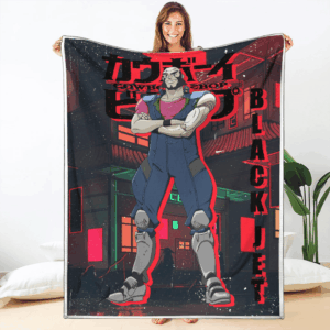 Plaid Jet Black Cowboy Bebop Couverture Plaid Polaire Plaid Canapé