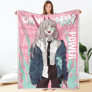 Plaid Power Chainsaw Man 01 Couverture Plaid Polaire Plaid Canapé