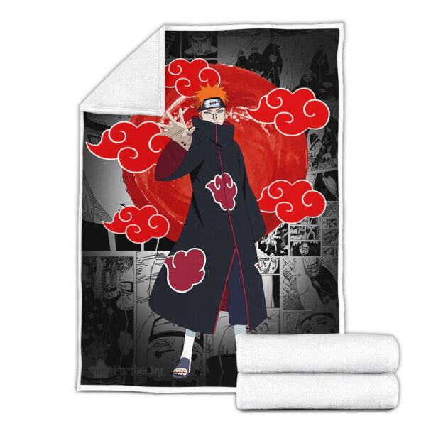 Plaid Pain Akatsuki Naruto 01 Couverture Plaid Polaire Plaid Canapé – Image 2