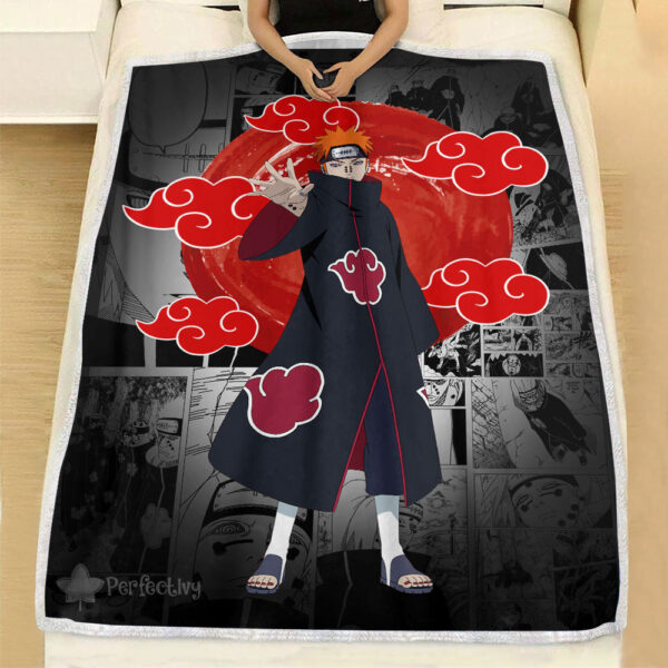 Plaid Pain Akatsuki Naruto 01 Couverture Plaid Polaire Plaid Canapé – Image 3