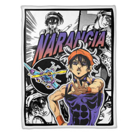 Plaid Narancia Ghirga JJBA JoJo’s bizarre adventure Couverture Plaid Polaire Plaid Canapé