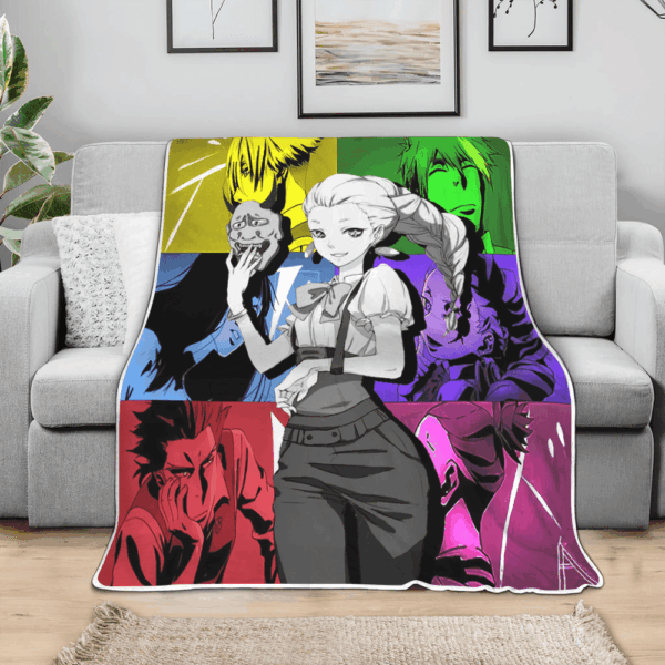 Plaid Nona Death Parade Couverture Plaid Polaire Plaid Canapé – Image 3
