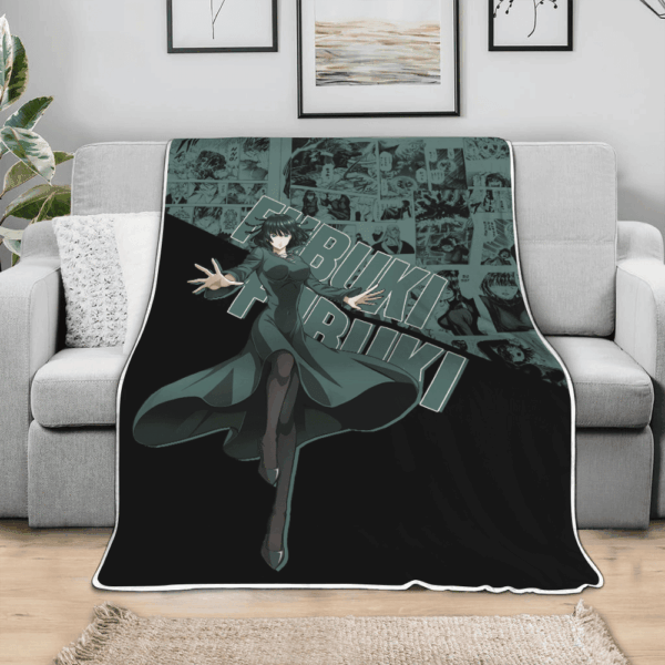 Plaid Fubuki One Punch Man Couverture Plaid Polaire Plaid Canapé – Image 3